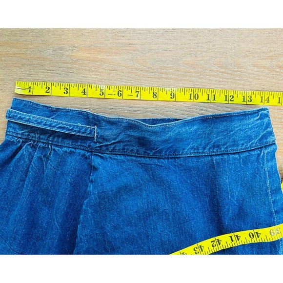 American Vintage Blue Midi A-Line Skirt - Picture 7 of 7